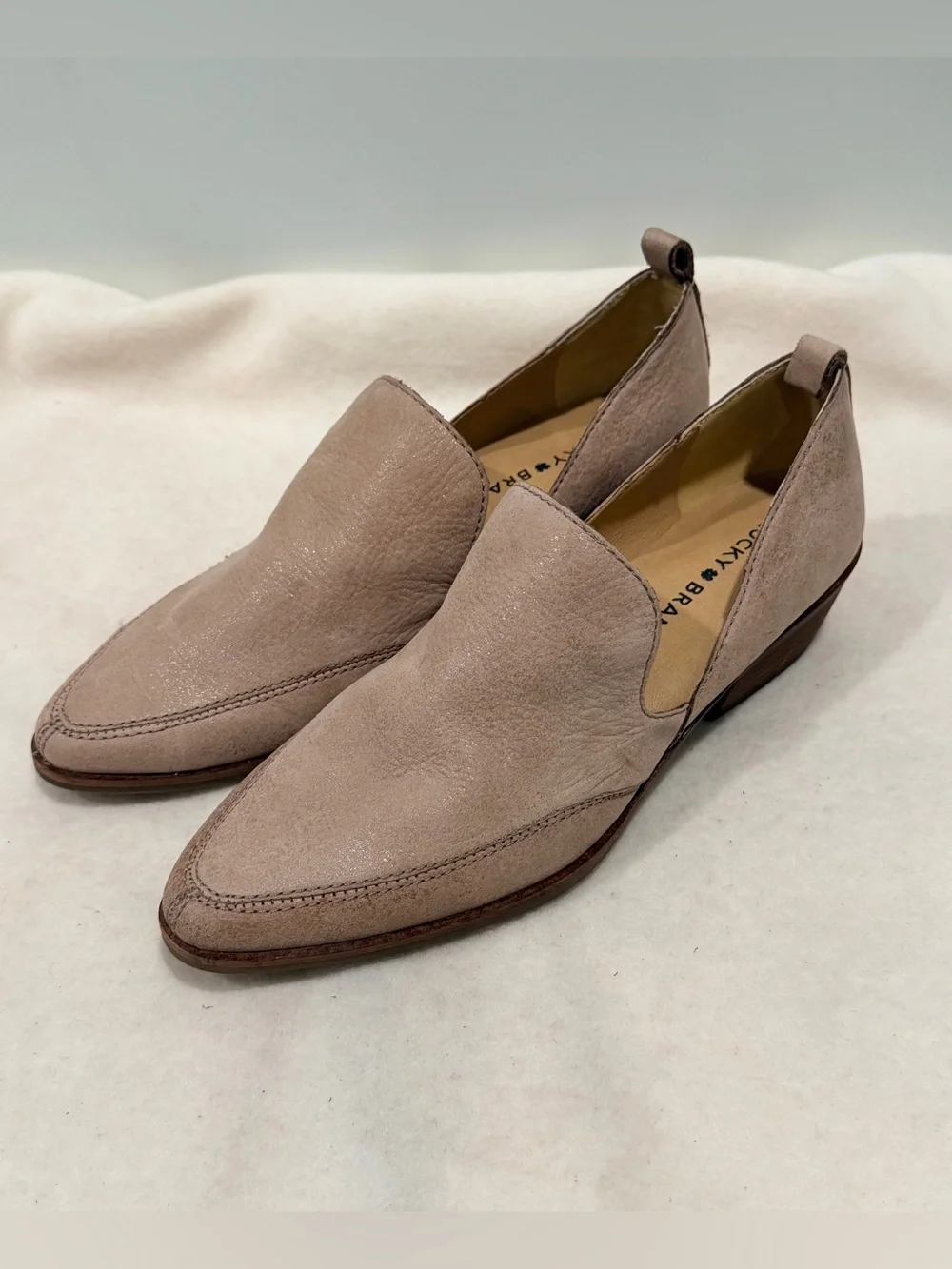 Lucky Brand Women’s Mahzan Suede Slip-On Loafers in Hazel Size 6.5